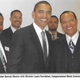 Then-Sen. Barack Obama (center), with Minister Louis Farrakhan (right), at a Congressional Black Caucus meeting in 2005 (Askia Muhamamd)
